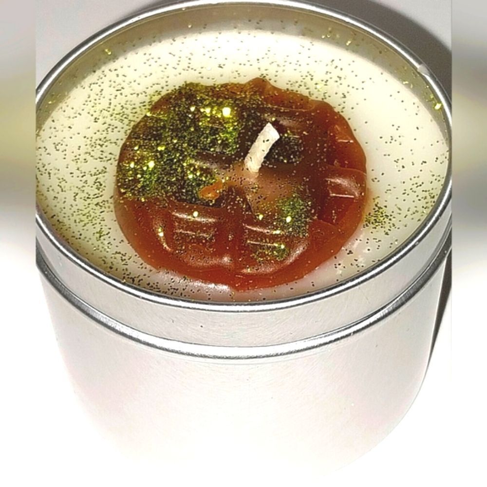 Hand crafted limited edition chocolate covered kisses candle